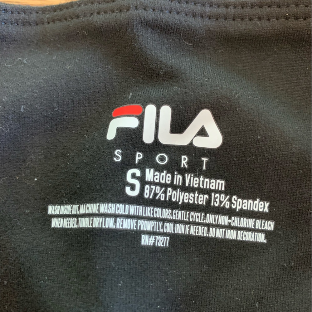 FILA Sport Capri Mid Rise Yoga Pant Black Women’s‎ Small NWT - Picture 4 of 8